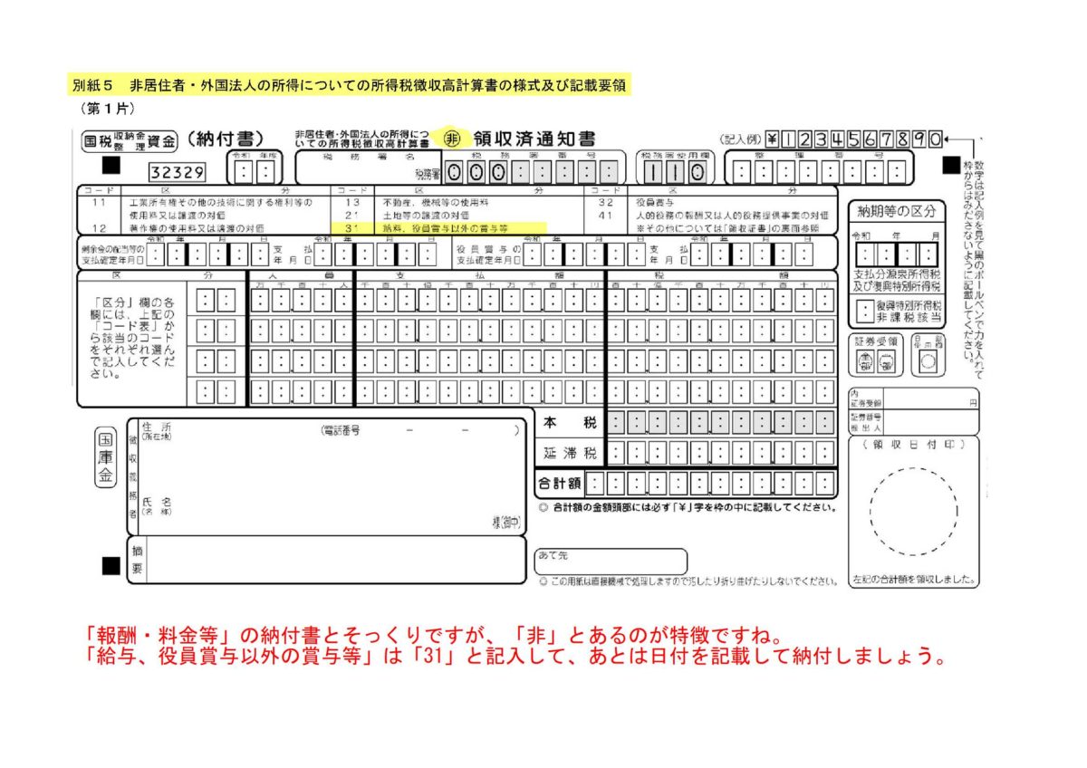 外国人労働者の方について母国と日本に租税条約があると税額優遇があります